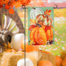 Painted Fall Pumpkins Suede Garden Flag - Flagladyusa