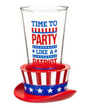 Party Like Patriot Ping GLASS - Flagladyusa