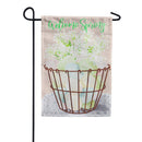 Pastel Easter Egg Basket Burlap Garden Flag - Flagladyusa