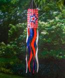 Patriotic check Windsock - Flagladyusa