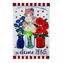 Patriotic Floral House Flag - Flagladyusa