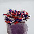 Patriotic Star Beaded Strtch Bracelets (Set of 3) - Flagladyusa