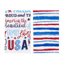 Patriotic Stripe Towel Set/2 - Flagladyusa