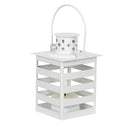 Patriotic Striped Lantern w/ LED Candle - Flagladyusa