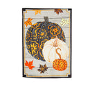 Patterned Pumpkins and Leaves Suede Flags - Flagladyusa