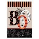 Polka Dots & Stripes Boo Suede Garden Flag - Flagladyusa