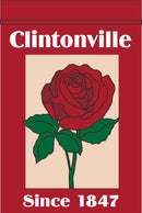 Printed Clintonville Roses Garden Flag - Flagladyusa