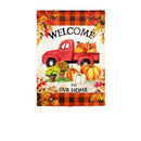 Pumpkin Farm Truck Suede Garden Flag - Flagladyusa