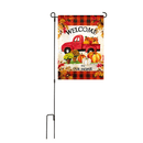 Pumpkin Farm Truck Suede Garden Flag - Flagladyusa