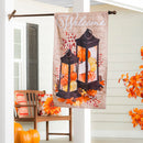 Pumpkin Lanterns Burlap Flag - Flagladyusa