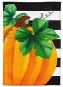 Pumpkin Stripe Burlap Banner - Flagladyusa