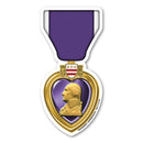 PURPLE HEART (MEDAL) MAGNET - Flagladyusa