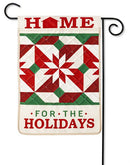 Quilted Home for the Holidays Quilted Garden Flag - Flagladyusa