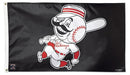 Red Stocking Cincinnati Reds Flag 3x5' Deluxe - Flagladyusa