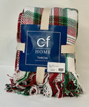 Red/Green Christmas Plaid Throw - Flagladyusa