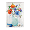 RWB Bouquet Suede Garden Flag - Flagladyusa