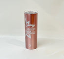 She Laughs Without Fear Metal Tumbler - Flagladyusa