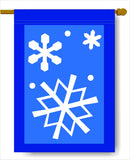 Snowflake Banner Flag 28 x 40 inch Winter - Flagladyusa
