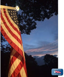Solar Powered Light for Home - Mounted Flagpole - Flagladyusa