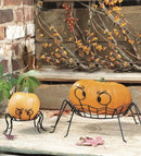 Spooky Spider Pumpkin Holders, set of 2 - Flagladyusa