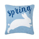 Spring Bunny Hooked Pillow - Flagladyusa