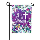 Spring Flowers Easter Cross Suede Garden Flag - Flagladyusa