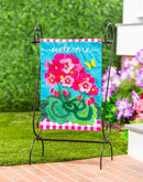 Spring Geraniums Applique Garden Flag - 12.5" x 18" - Flagladyusa