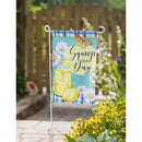 Squeeze the Day Mason Jar Garden Suede Flag - Flagladyusa