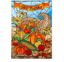 Stained Glass Cornucopia Lustre Banner - Flagladyusa