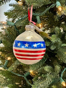 Stars and Stripes Flag Ornament - Flagladyusa
