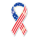 Stars and Stripes Ribbon Magnet - Flagladyusa