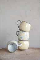 Stoneware (Set of 4) Pattern and Interior Bee Image Mug Set - Flagladyusa