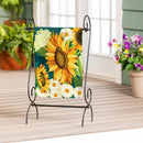 Sunflower Bloom Burlap Flag - Flagladyusa