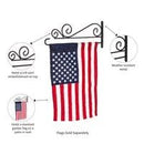 Swirl Wall Mounted Garden Flag Metal Hanger - Flagladyusa