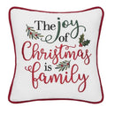 "The Joy of Christmas is Family" Mini Pillow - Flagladyusa