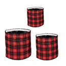 Timeless Tartan Round Planter 3P - Flagladyusa