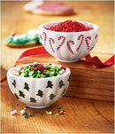 Tree and Candy Cane Dip Bowl (set of 2) - Flagladyusa