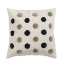 Tufted Pillow w/ Dots & Chambray Back, Poly Fill (20") - Flagladyusa