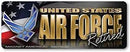 United States Air Force Retired Mini Bumper Strip Magnet - Flagladyusa