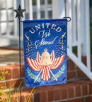 United We Stand Lustre Flag - Flagladyusa