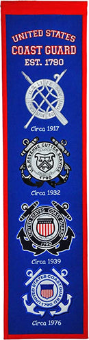U.S. Coast Guard Heritage Banner - Flagladyusa