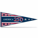 USA America 250 Soft Felt 12X30 Pennant - Flagladyusa