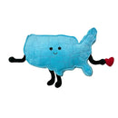 USA Map Stuffed States Mascot Plush Pillow - Flagladyusa