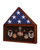 Veteran Memory Flag and Display Case - Flagladyusa