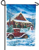 Vintage Christmas LED Garden Flag - Flagladyusa