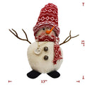Vintage Cloth Standing Snowman - Flagladyusa