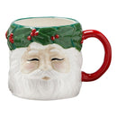 Vintage Santa Wreath Mug - Flagladyusa