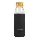 Water Bottle with Bamboo Lid - Be Strong - Flagladyusa
