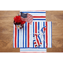 Watercolor Patriotic Stripe Napkin - Flagladyusa