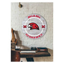Weathered Helmet Sign Miami of Ohio Redhawks - Flagladyusa